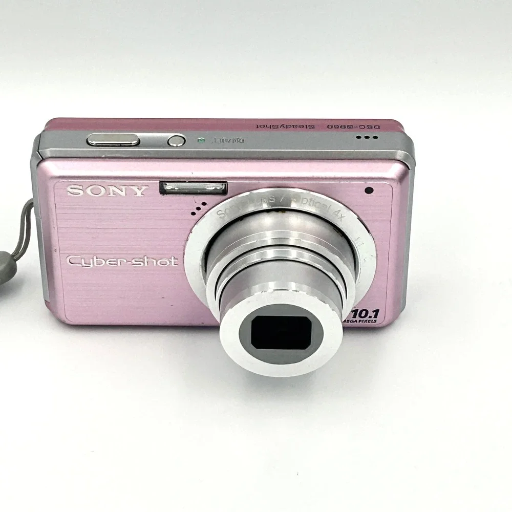 Sony Cyber-shot DSC-S950 10.1MP Pink Digital Camera Bundle 4xZoom Tested Working